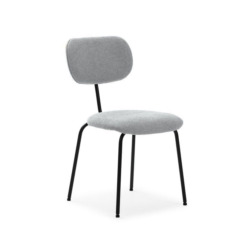 Silla, 48 x 59 x 86,5 cm, de tejido en gris | Colección Dash