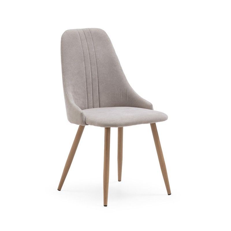 Silla, 50 x 57 x 91 cm, de tejido  en beige | Colección Seul