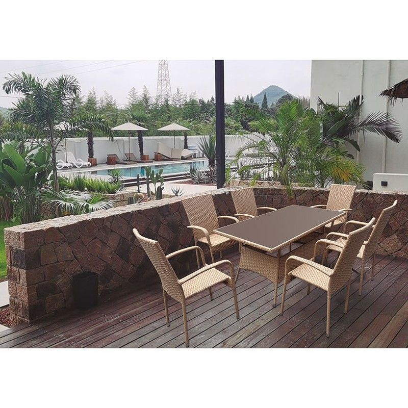 Silla C/Brazos. Acero/Ratán.