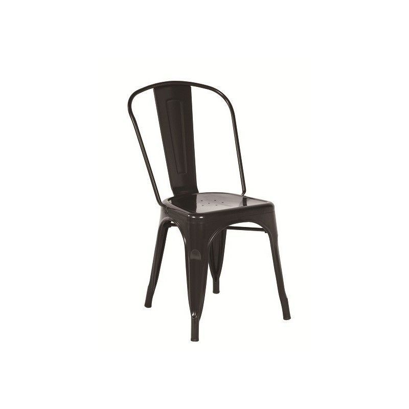Silla de Acero Negra 45x52x85,5 cm