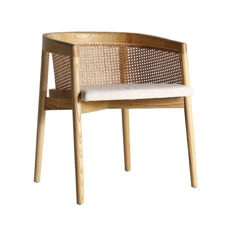 Silla de madera de olmo en natural, 61 x 52 x 70 cm | Vikan