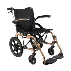 Silla de ruedas de aluminio tubo plano