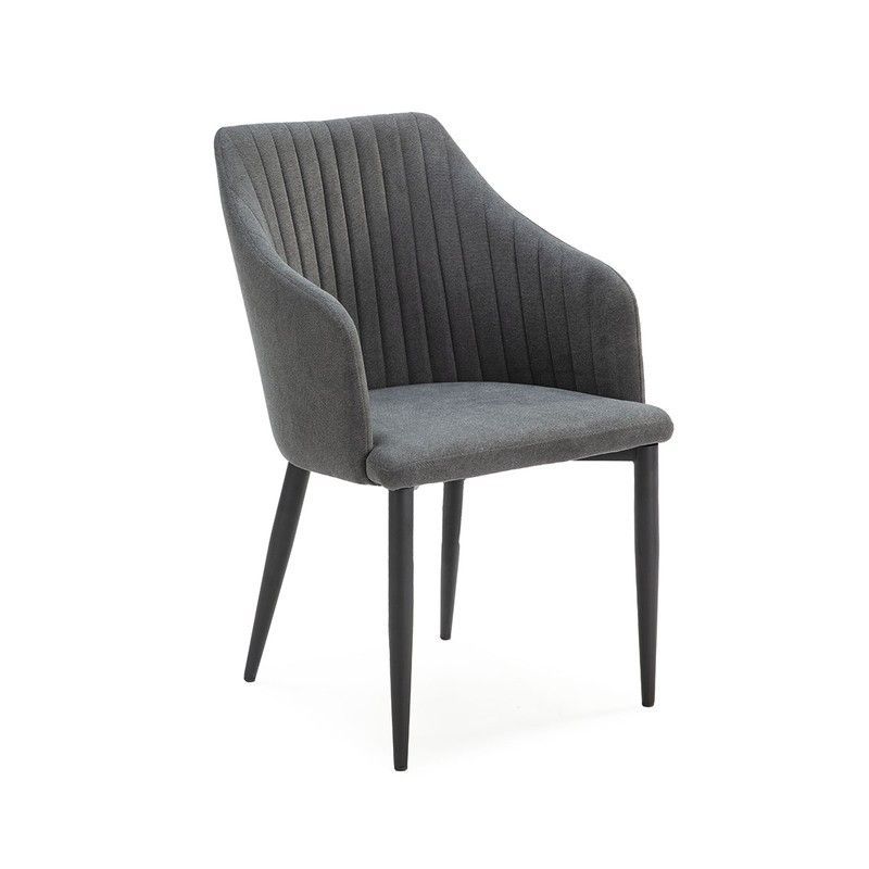Silla de tejido  en gris, 56 x 57 x 88 cm | Nadi