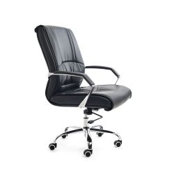 Silla Dirección Imitación Eco-Piel Rd-988 Neg