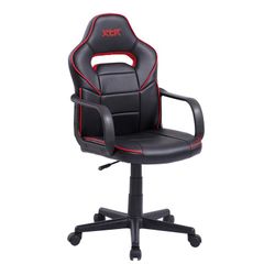 Silla gamer de similpiel en negro y rojo, 60 x 60 x 98/108 cm | Xtr junior