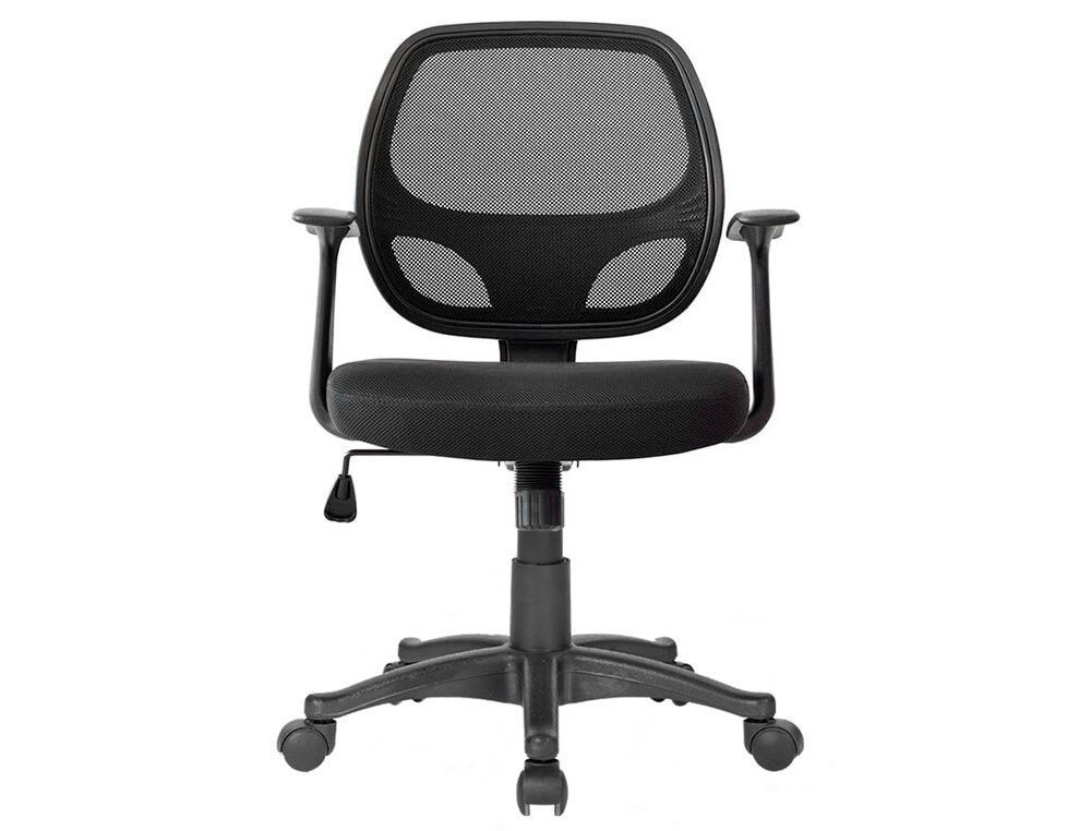 Silla giratoria q-connect respaldo medio regulable en altura 870+120mm alto 550mm ancho 590mm profundidad KF19013