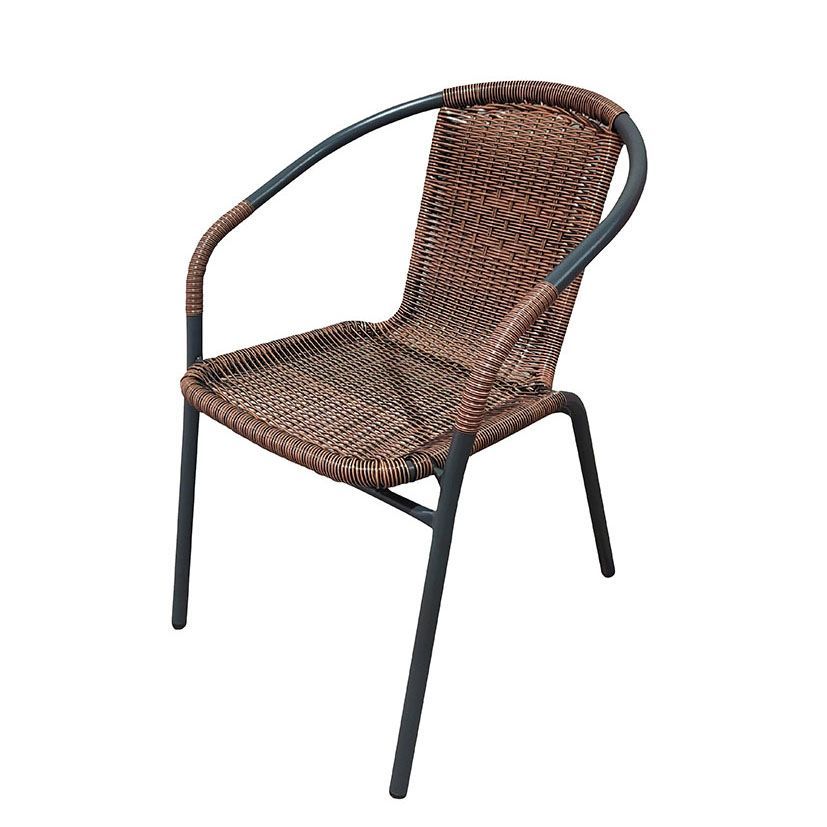 Silla Jardin Nori MarrĂłnn Apilable