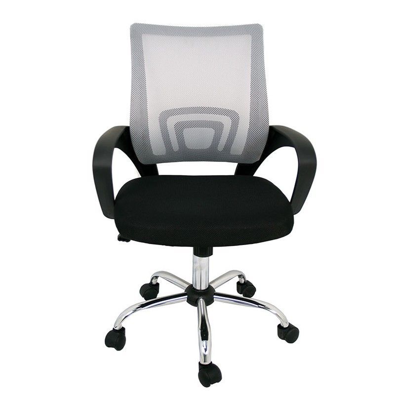 Silla Martina respaldo rejilla Silla Oficina Martina Negra C//Brazos