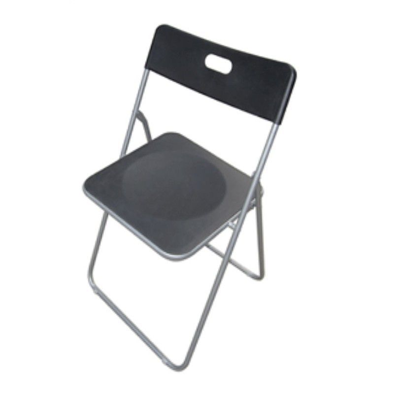 Silla metÃ¡lica plegable Silla Plegable Pp/Metal Negro