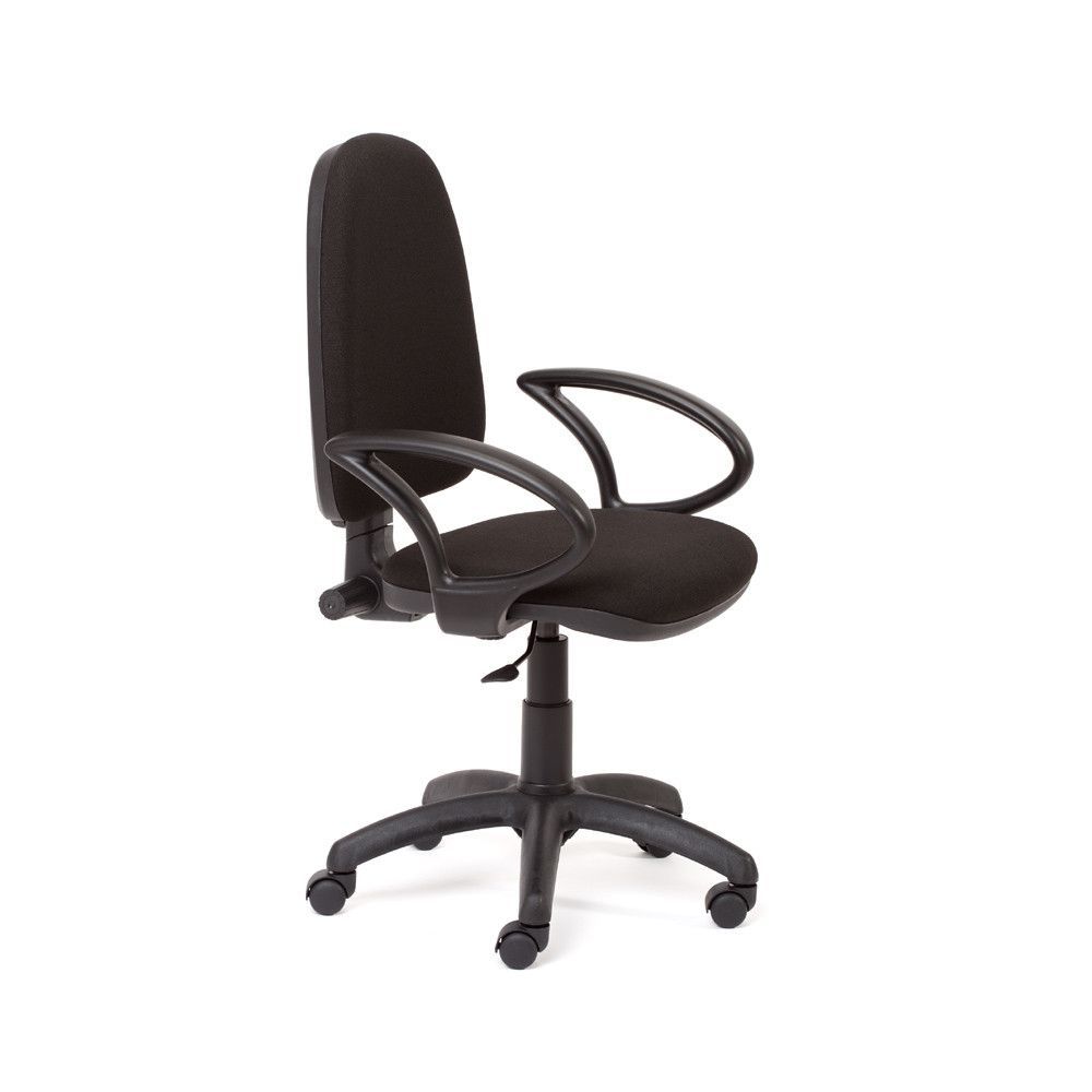 Silla Oficina Rd-930/4 Negro Liso Ignifugo + Juego De Brazos Rd956