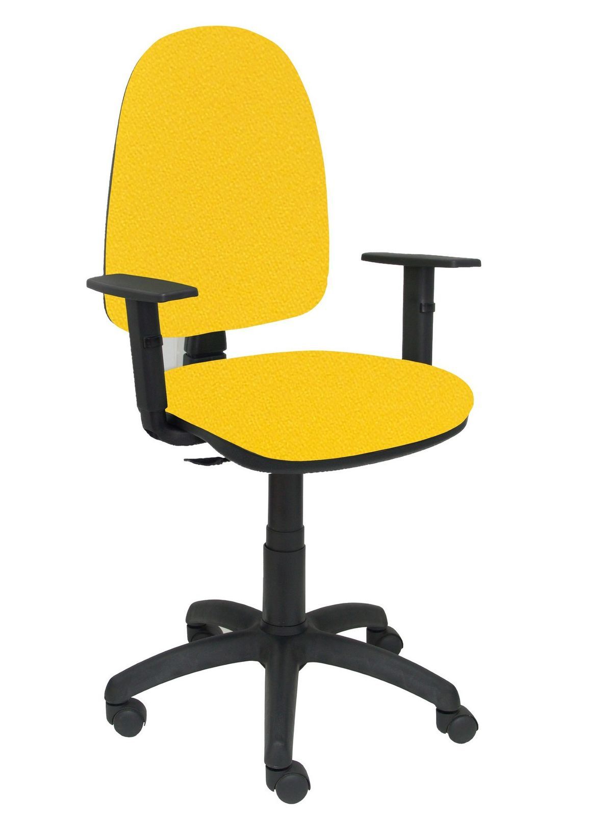 Silla Operativa de oficina Ayna bali amarillo brazos regulables