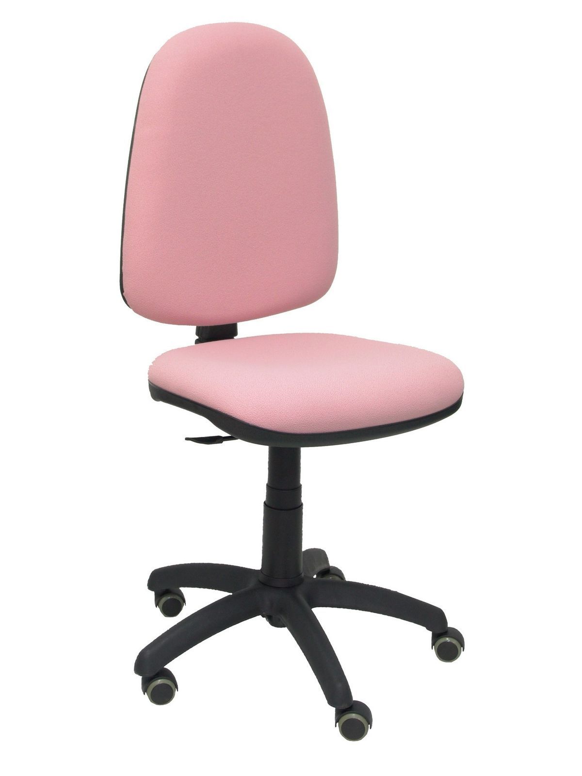 Silla Operativa de oficina Ayna bali rosa pálido ruedas de parquet