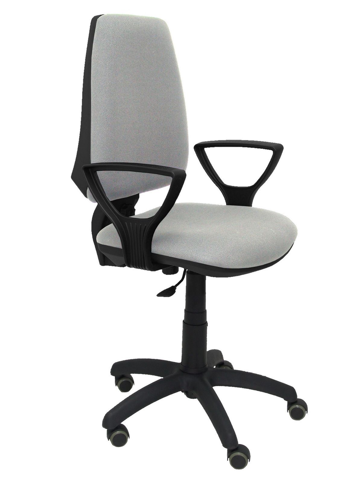 Silla Operativa de oficina Elche CP bali gris claro brazos fijos ruedas de parquet