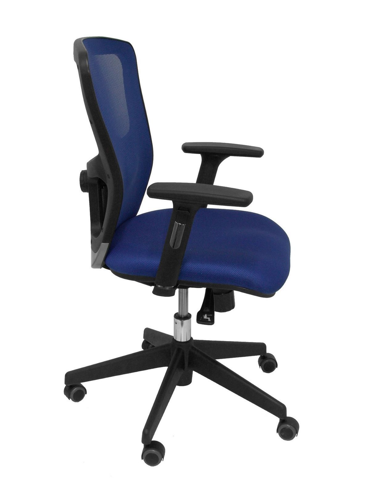 Silla Operativa de oficina Pozuelo respaldo malla azul asiento bali azul
