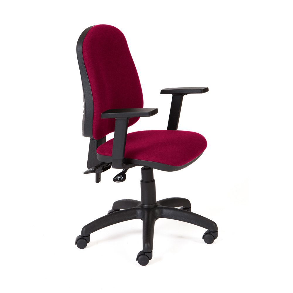 Silla Operativa Rd-911Con  Brazos Incluidos Color Rojo