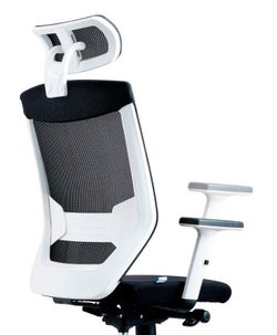 Silla operativa rd908w blanca con reposacabezas