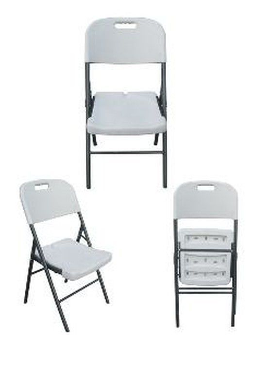 Silla plegable plastico-acero PH0002