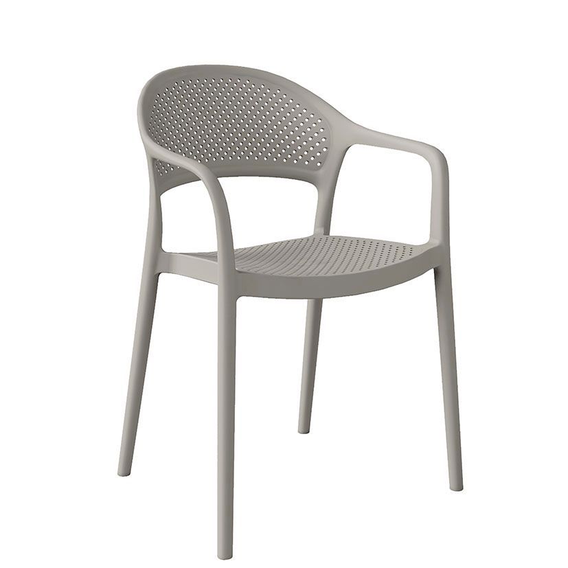 Silla Pp Apilable Solaz Gris