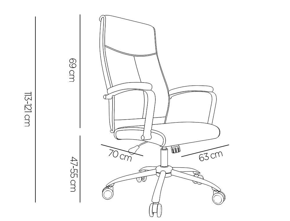 Silla q-connect direccion mode na simil piel base metalica alt max 1210 anc 630 prof 650 mm ruedas premium color gris