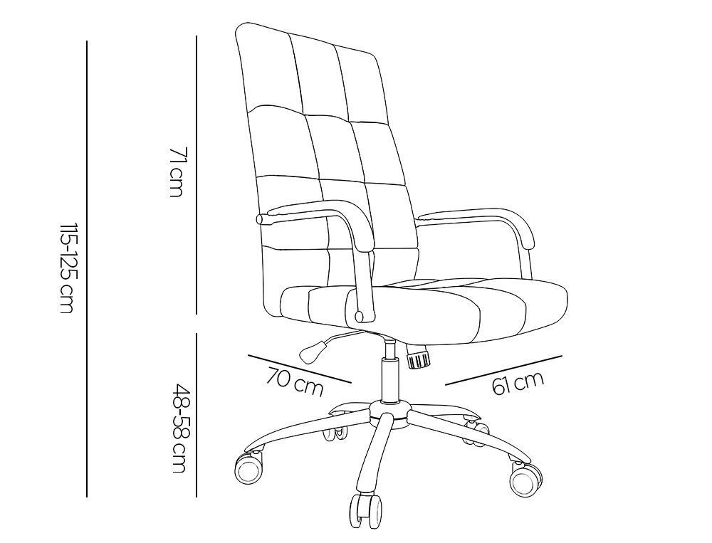Silla q-connect direccion piav e simil piel base metalica alt max 1250 anc 610 prof 700 mm ruedas premium color negro