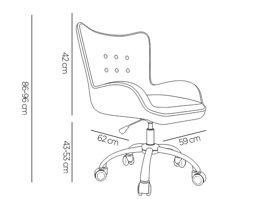 Silla q-connect escritorio mes sina base metalica alt max 960 anc 570 prof 620 ruedas premium color negro