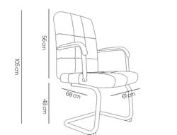 Silla q-connect escritorio pia ve simil piel base metalica alt max 1050 anc 610 prof 680 color blanco