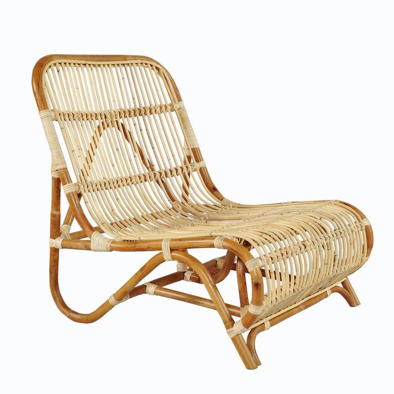 Sillón Anita de Ratán Natural, 65x82x76 cm