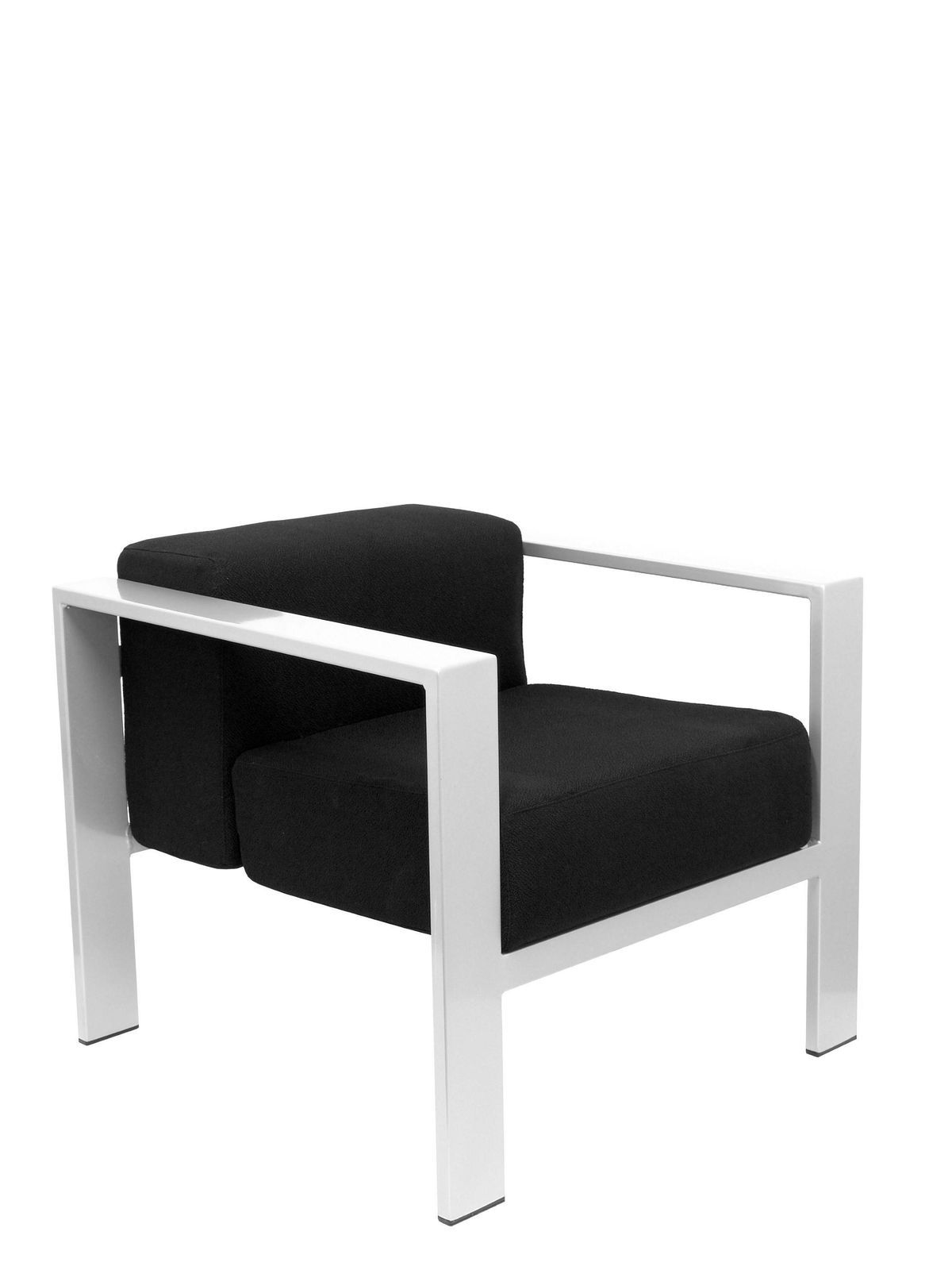 Sillón de espera Lázaro bali negro