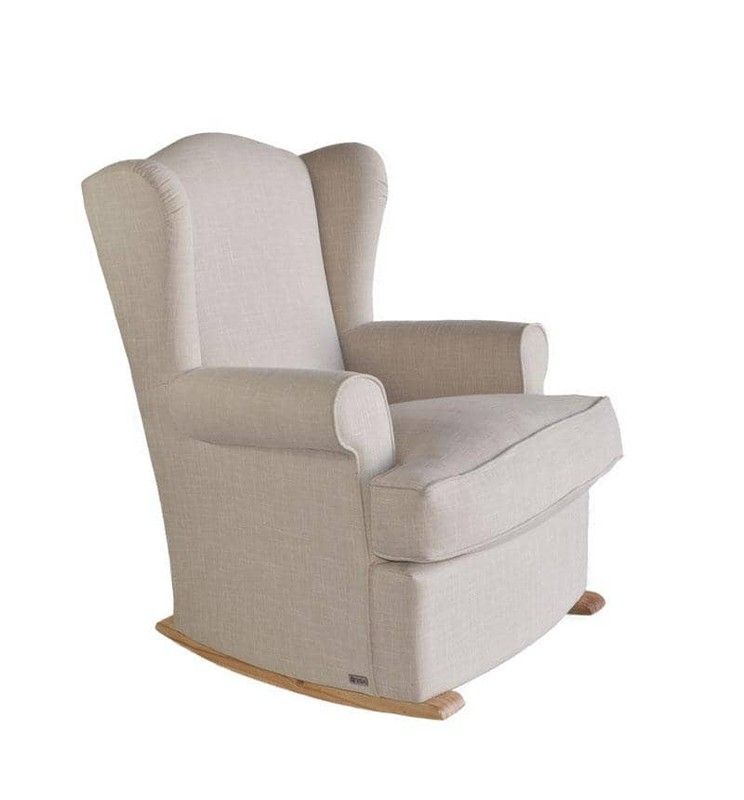 Sillón de lactancia Martina de Roa tela en color beige