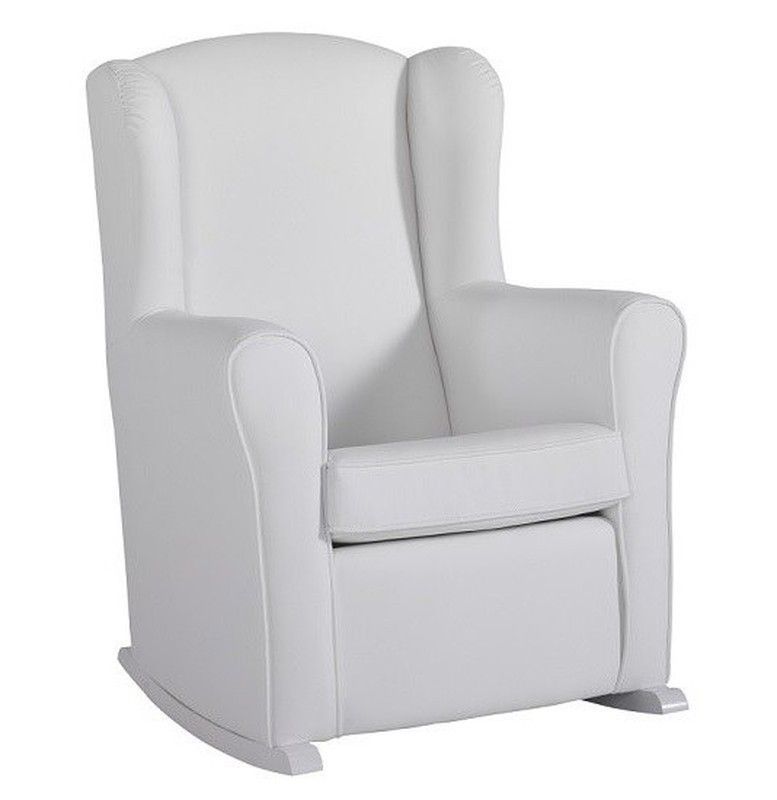 Sillón de lactancia Natale de Roa polipiel en color blanco