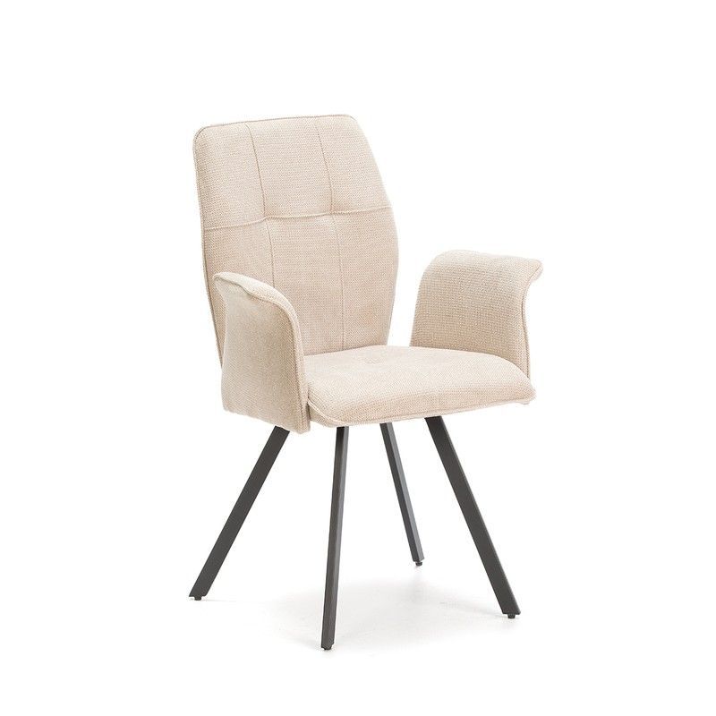 Sillón de tejido  en beige, 62 x 60 x 89 cm | Mery