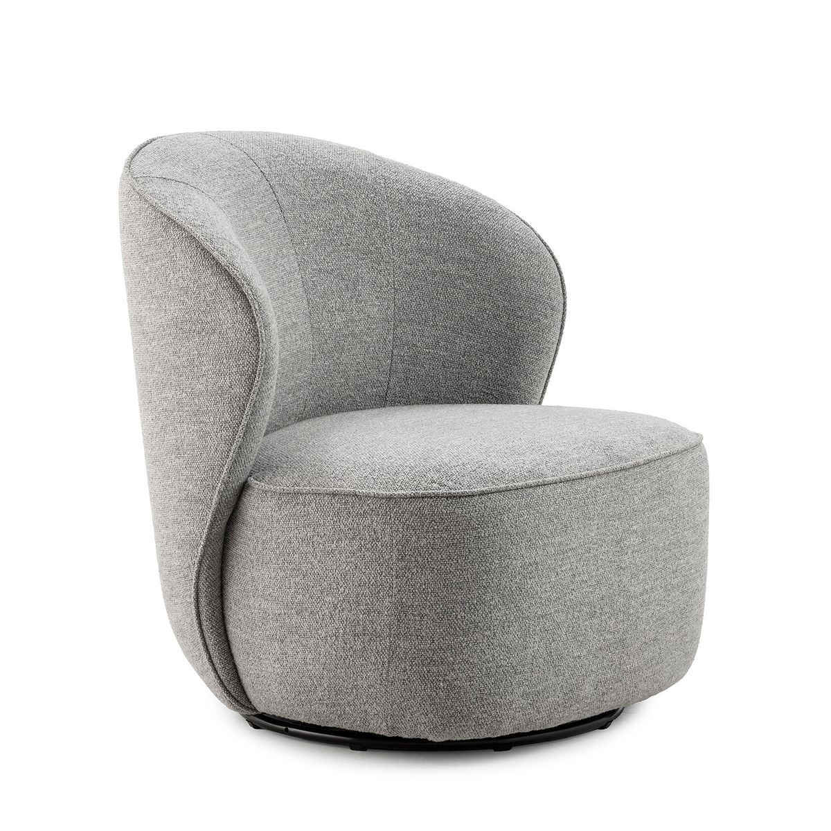 Sillón de tejido en gris, 76 x 81 x 1 cm | Edna