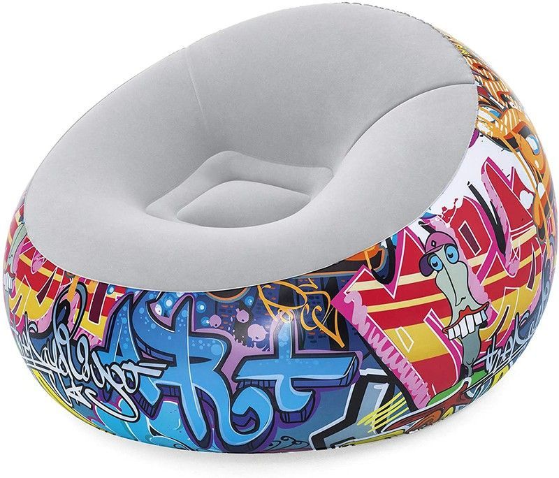 Sillón Hinchable Puff Graffiti  112 cm x 112 cm x 66cm
