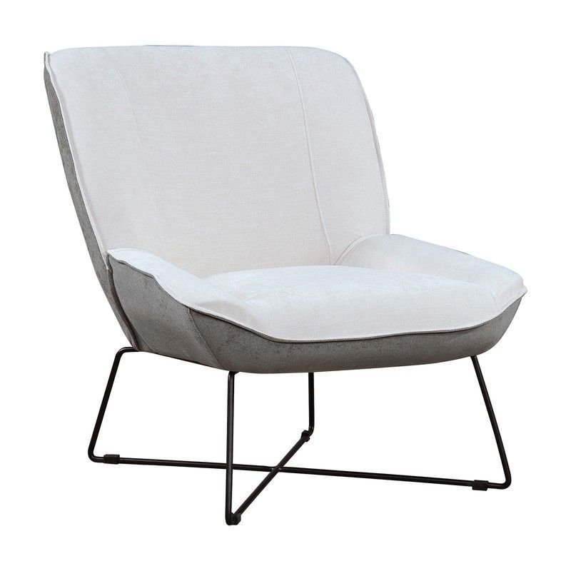 Sillón Marche Pärumm 75x85x85 cm Gris con Patas de Metal