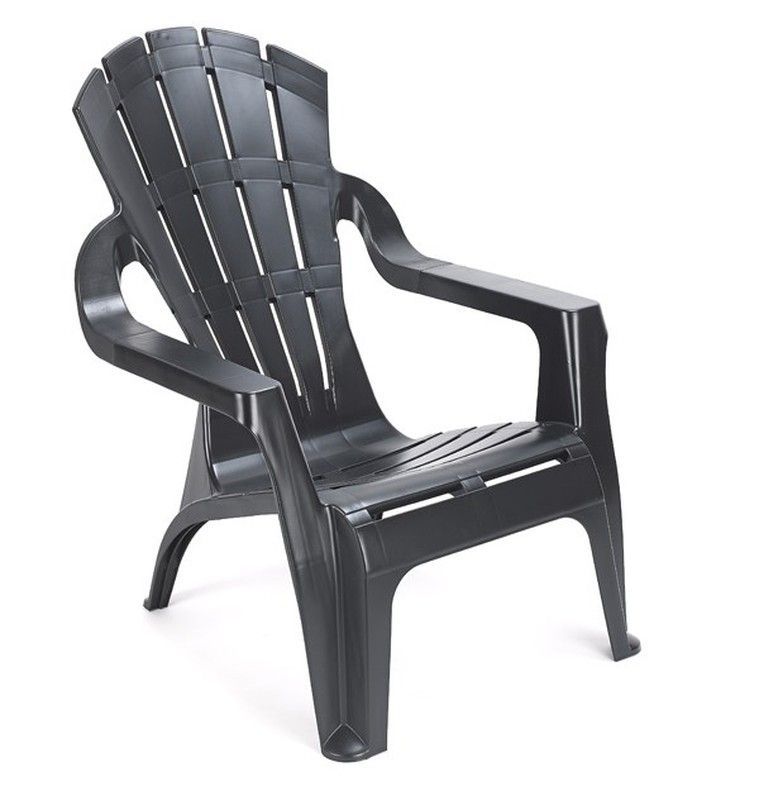 Sillón relax de resina selva color antracita progarden