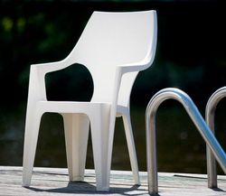 Sillón respaldo alto blanco Dante