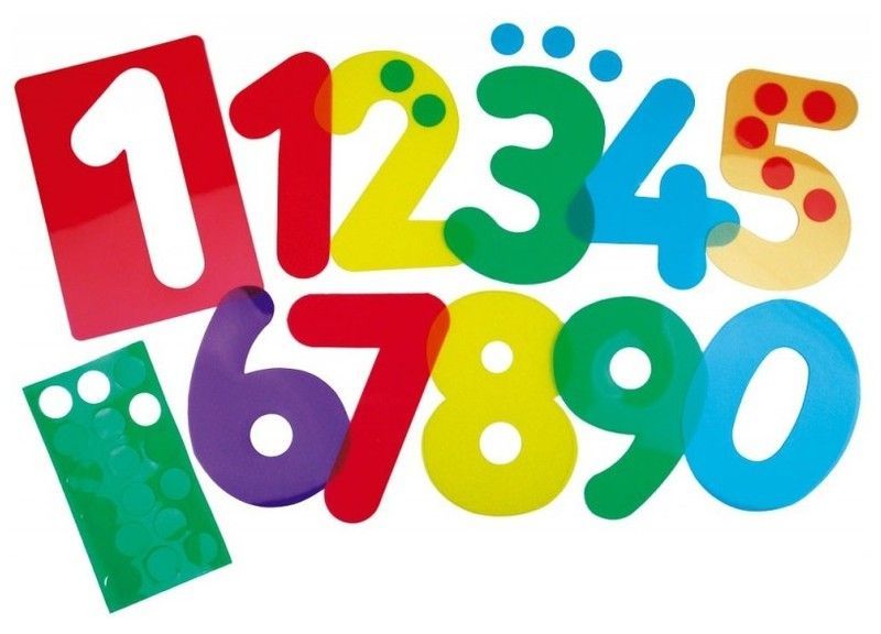 Siluetas Números Traslúcidos