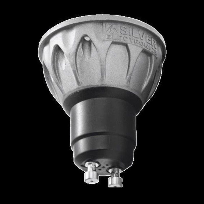 Silver dicroica LED 8w GU10 3000K 650lm 38