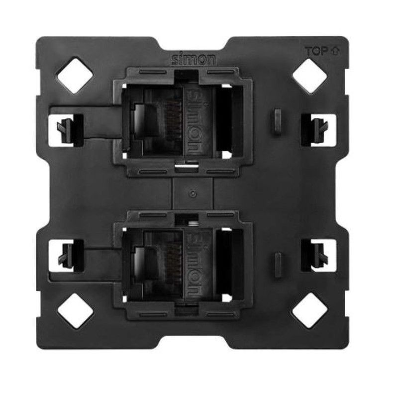 Simon 100 Adaptador para 2 conectores informáticos RJ45