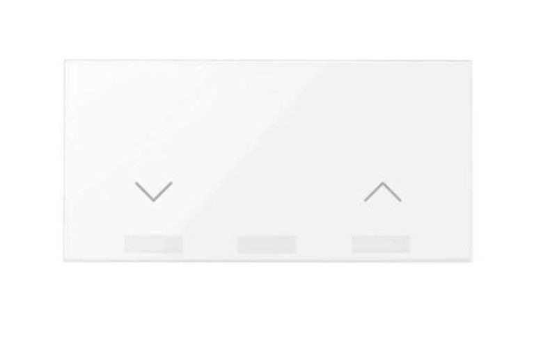 Simon 100 Tecla para interruptor de persianas blanco brillante