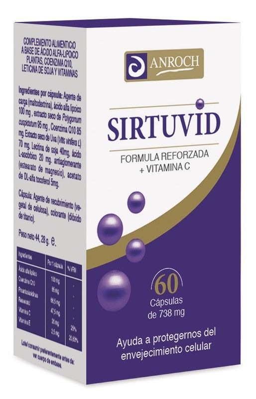 Sirtuvid (Antioxidante Celular) 550 Mg 60 Caps