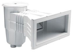 Skimmer Con Boca Ampliación Con Tapa Circular Blanca