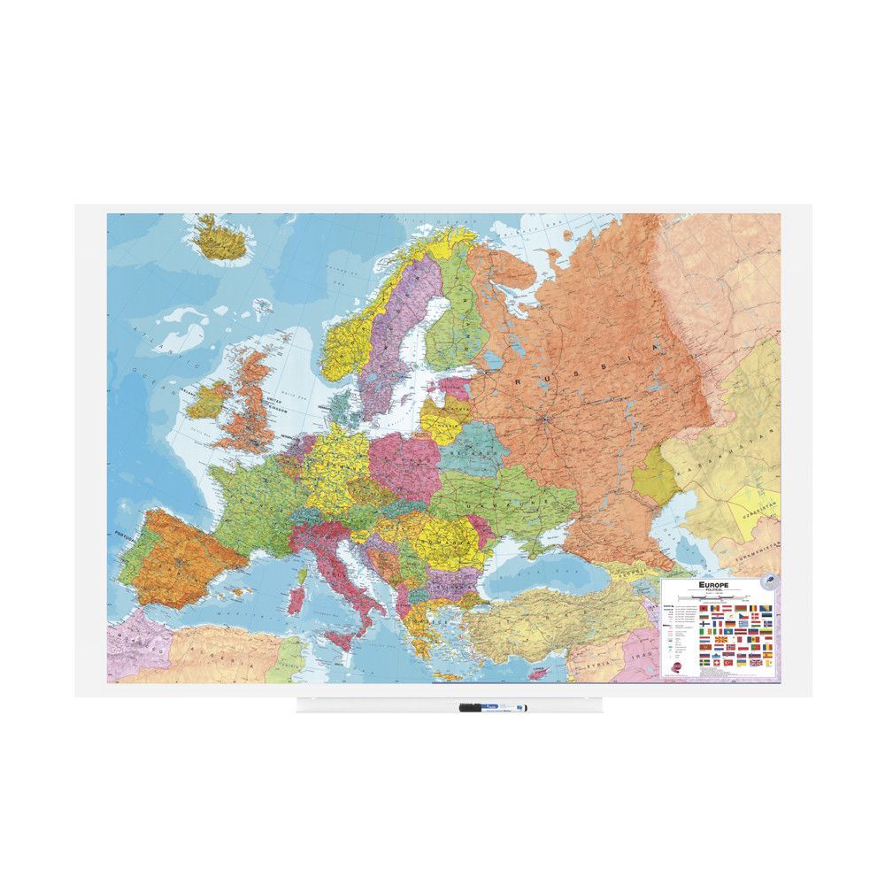 Skinmap 100x150 cm Superficie Lacada - Europa