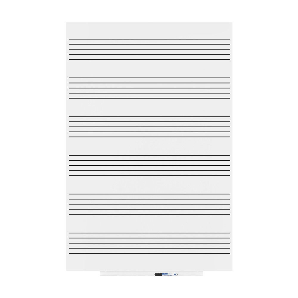 Skinmusic 100x150 cm Lacada Blanco Pentagrama