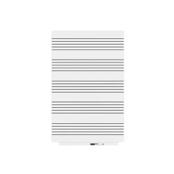 Skinmusic 75x115 cm Lacada Blanco con Pentagrama