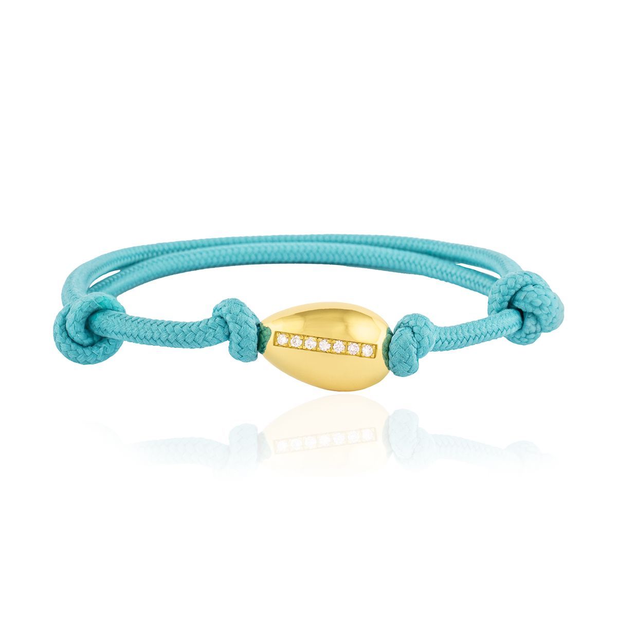 SKU:N-D Pulsera autoajustable unisex con pepita de oro 18k con barra de diamantes