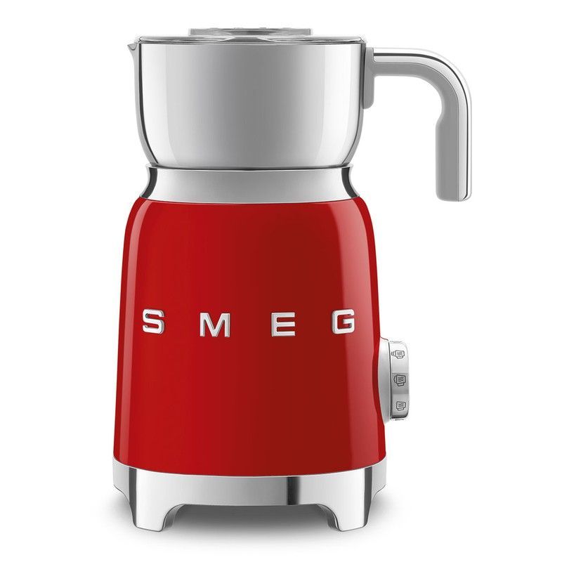SMEG-Espumador de Leche Roja 7 funciones 14,2x18,4x25,1 cm