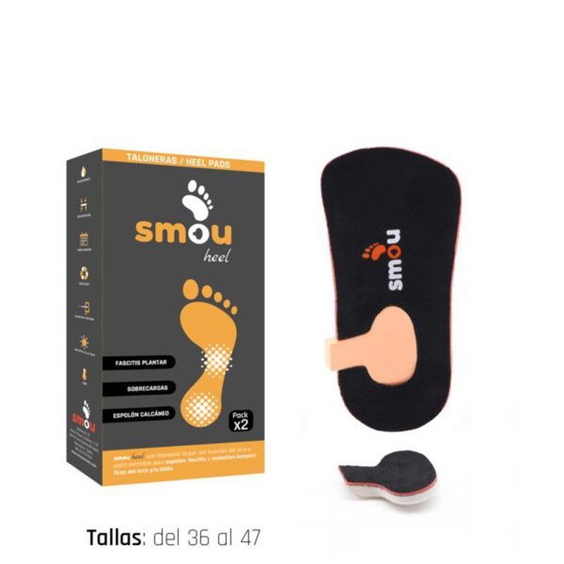 Smou Heel Talonera Larga Para Fascitis Y Espolón (Par)