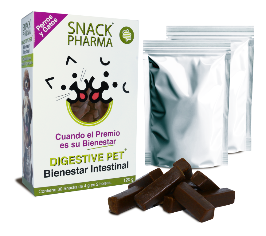 Snack Pharma Digestive Pet Snack Bienestar Intestinal Perros y Gatos – 30 uds (120 g)