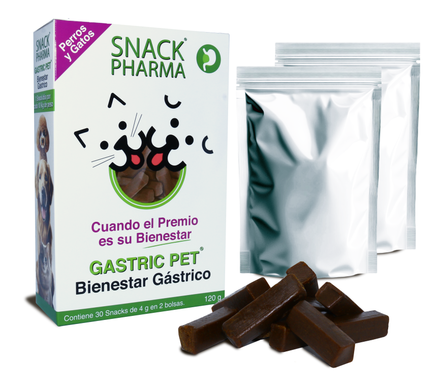 Snack Pharma Gastric Pet Snack Bienestar Gástrico Perros y Gatos – 30 uds (120 g)